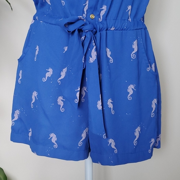 L’Amour Nanette Lepore seahorse romper Sz. M - Picture 5 of 8